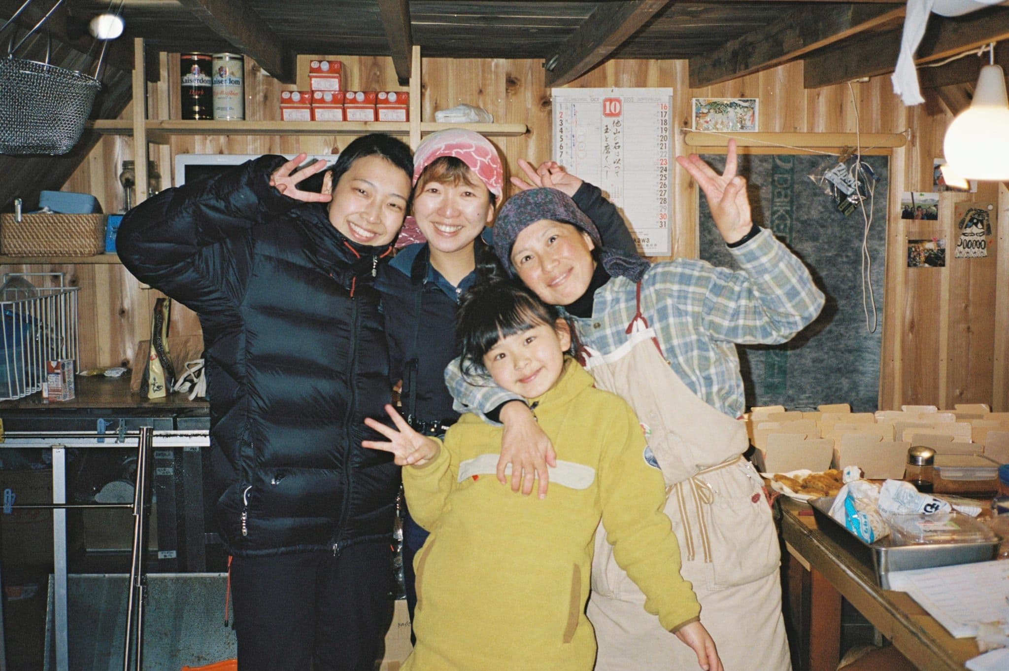 小屋での団らん