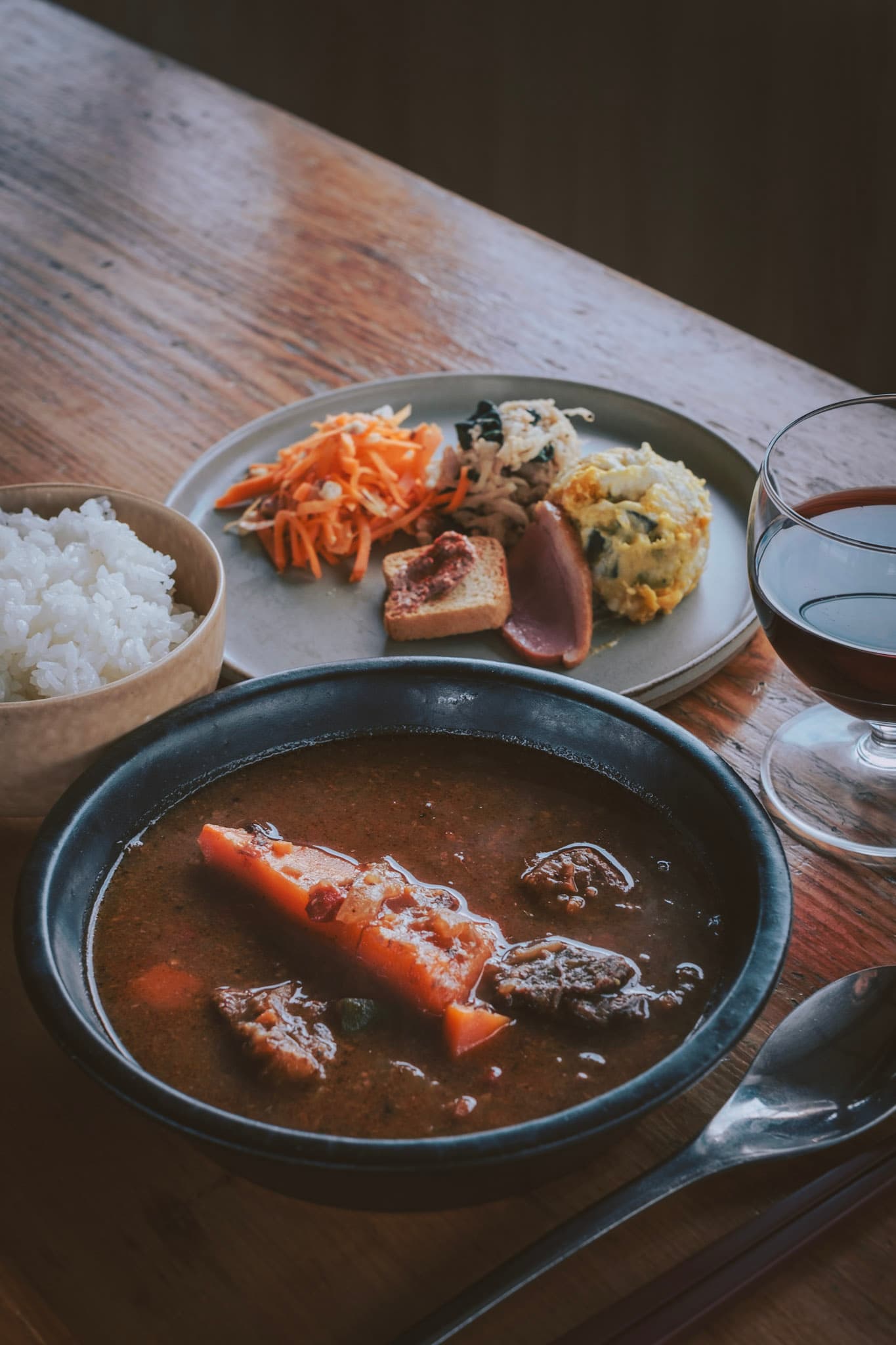三俣山荘の夕食