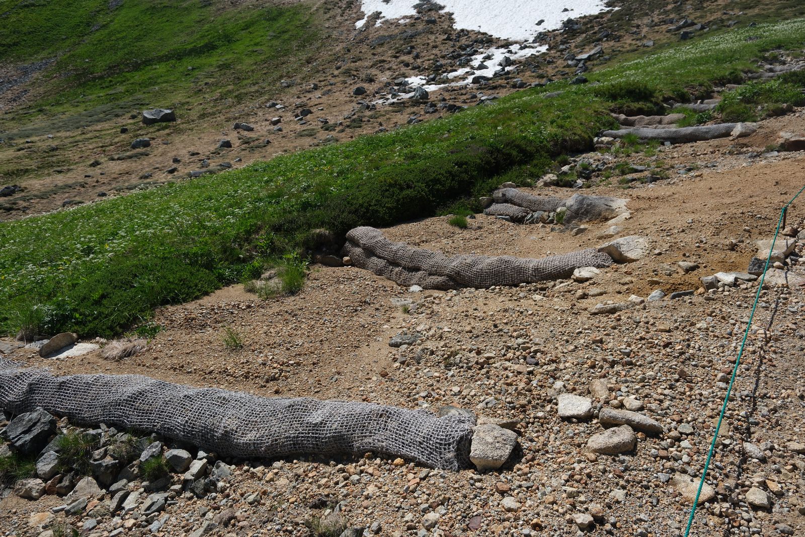 土砂流失の現場